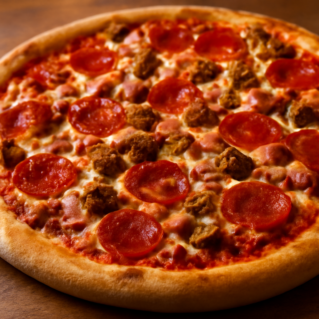 Mighty Meaty Pizza